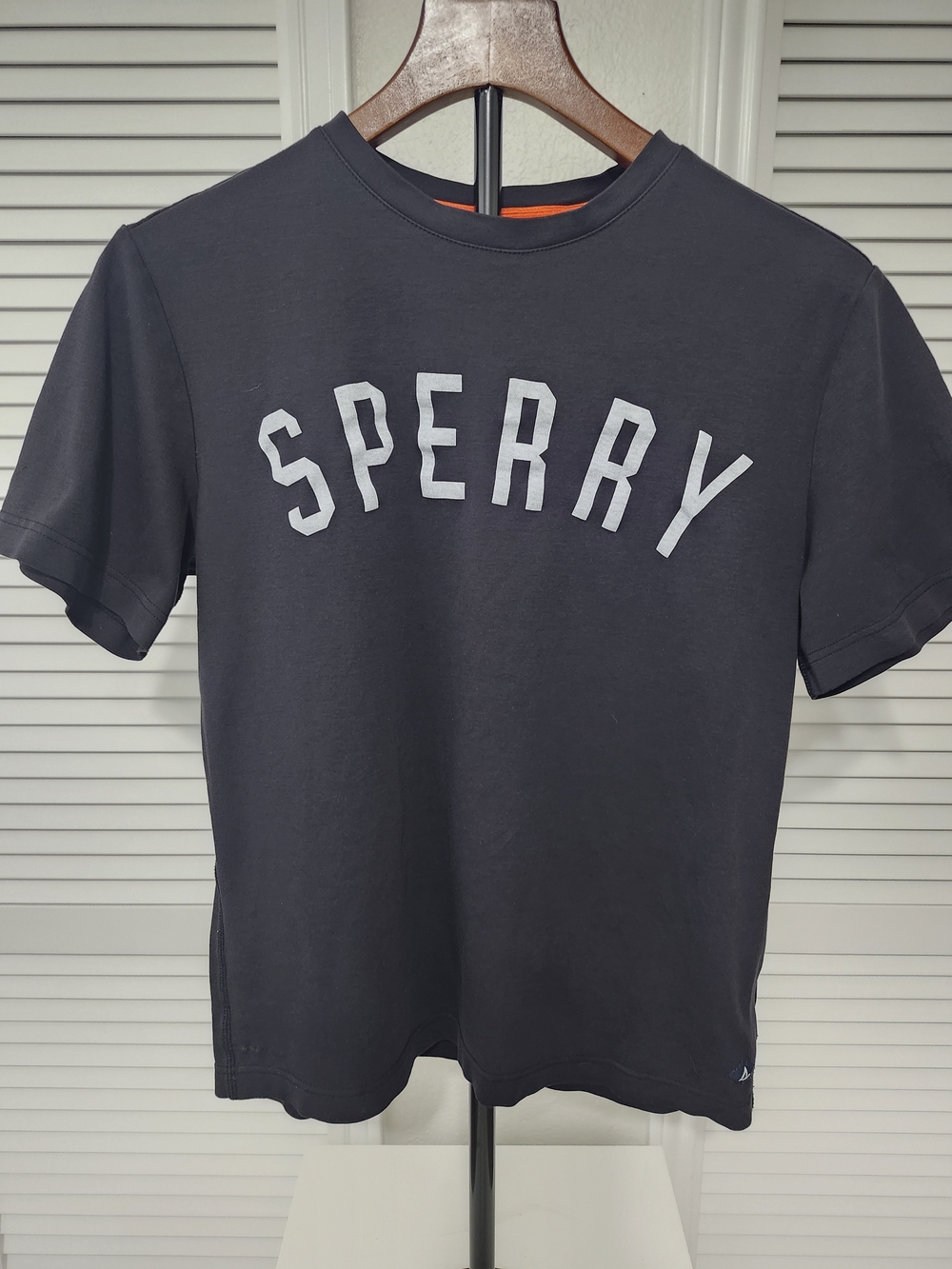 Sperry Black Short Sleeve Logo Tee